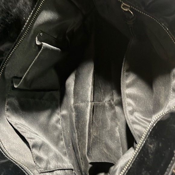 COACH Black patent, leather large purse, . Embossed,l coach purse is 17 “ 10 b - Picture 2 of 12